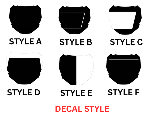 Customizable "Motocutz" Plate Decal