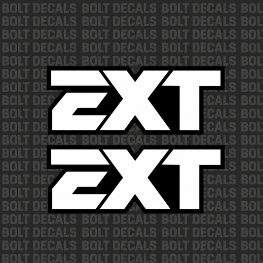 EXT Fork Stickers (2 set)