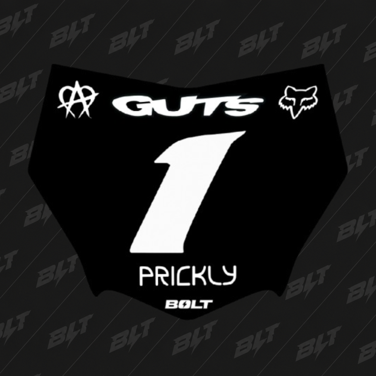 Customizable "Motocutz" Plate Decal