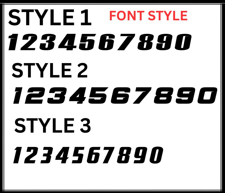 Customizable Odi Plate Decal